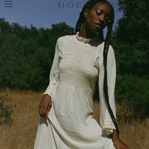 NWT Doen- Alucia Heirloom Silk Noil Dress